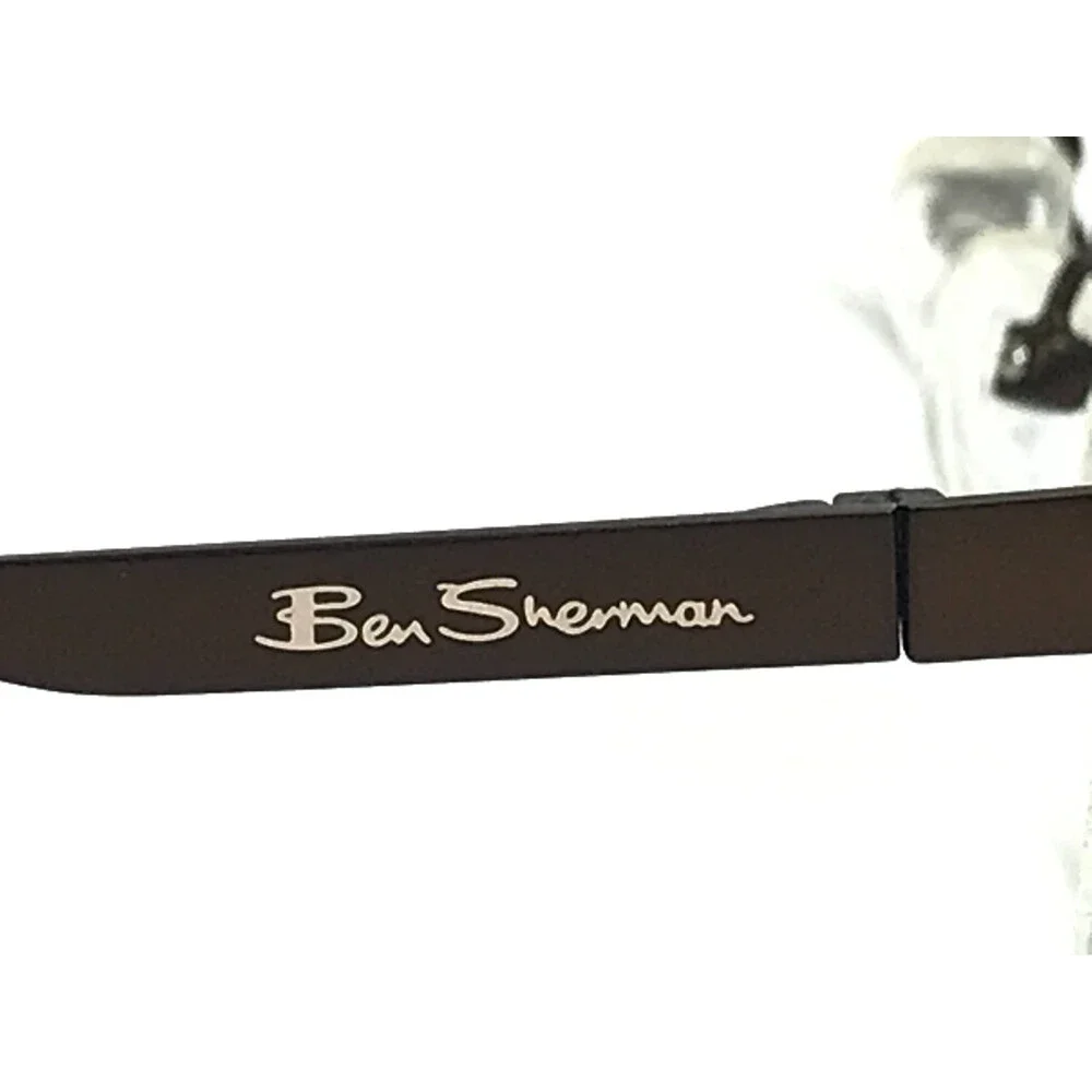 Ben Sherman Eyeglasses Frames GOSWELL C02 Brown Rectangle Half Rim 53-17-140